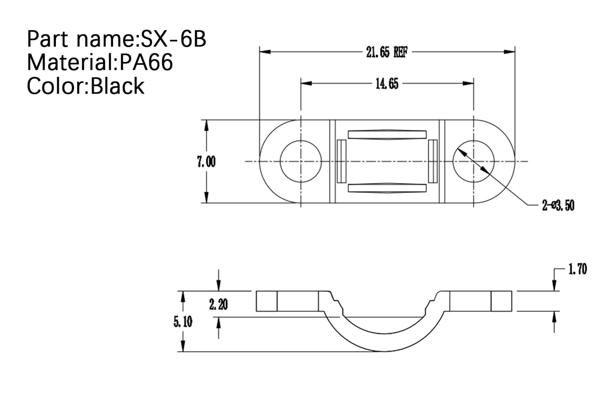 Wire clip SX-6B